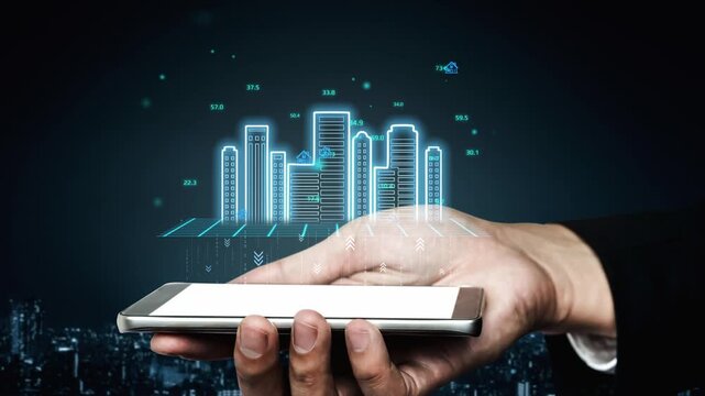 Modern Hand Holding Smartphone with Interactive Graphs and Business Data Representations for Financial and Technological Concepts. Entropy.