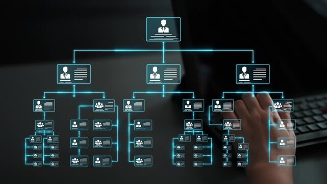 Corporate org chart and team structure show hierarchy, team, and structure for clear organization, management, and operational planning Marrow