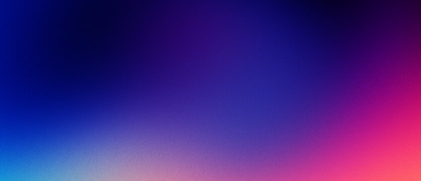 Cosmic dark blue and magenta grainy gradient background mimicking deep space nebulas and twilight glow perfect for cinematic titles and evening events.