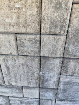 Clean interlocking block paver joints on a residential walkway

