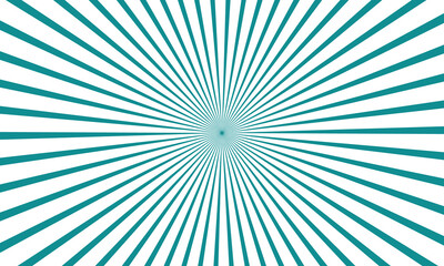 Fototapeta premium Radiating teal lines converging at center creating dynamic visual pattern