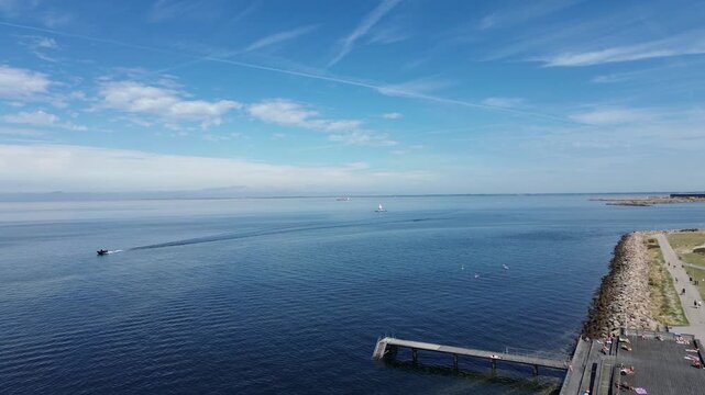 view of the port of Malm&ouml; Sweden