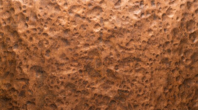 Close up textured copper metal surface background