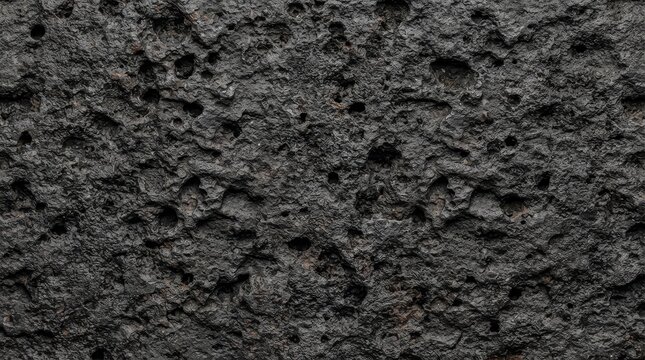 Close up textured gray volcanic rock surface