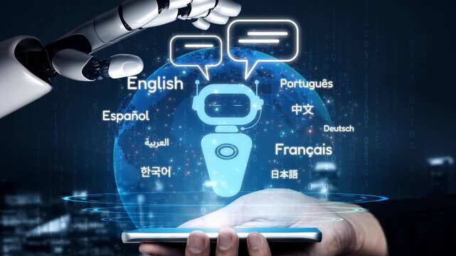 Global communication with multiple languages, digital translation tools, multilingual technology, cross-cultural communication, and virtual language learning environments. Muxer