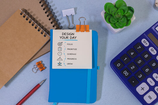 Design Your Day Modern Productivity and Priority Planning Concept