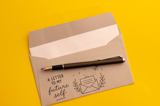 A Letter to My Future Self Personal Growth and Self Reflection Concept.