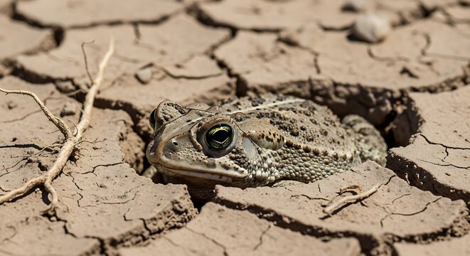 frog on a rock