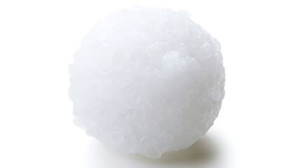 Fototapeta premium Snowball or hailstone on a white background?