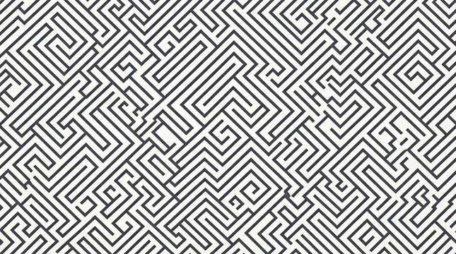 Modern Abstract Labyrinth Pattern Composed of Scalable Clean Geometric Lines and Shapes labyrinth maze lines background pattern abstract modern geometry graphic designshape clean scalable
