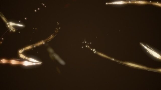 Athletic Motion Trails Sweeping Light Streaks with Strobe Afterimages Seamless Loop in subtle orange tones