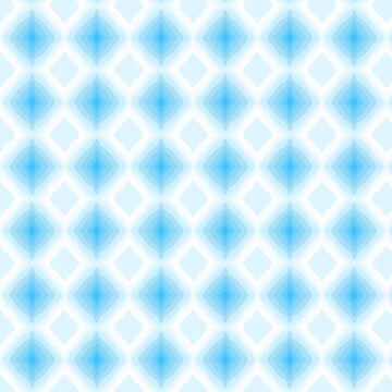 Light blue geometric diamond ripple seamless pattern background