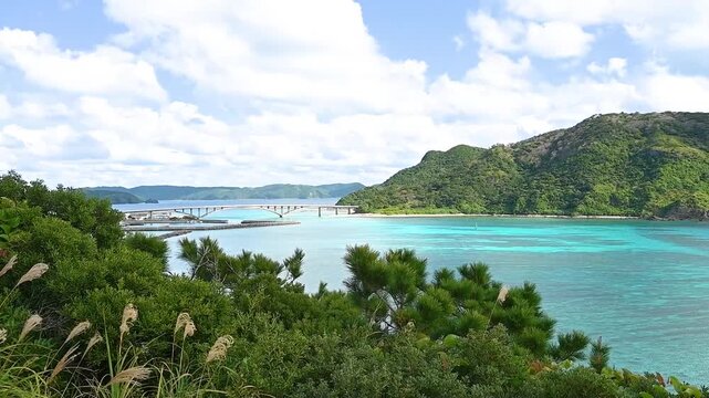 慶良間諸島　天城展望台からの景色（阿嘉島）