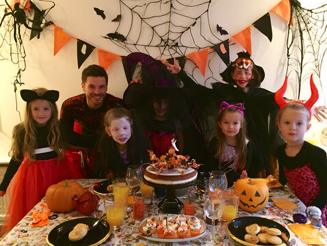 Group costume ideas are encouraged for the spooky night at the Halloween party