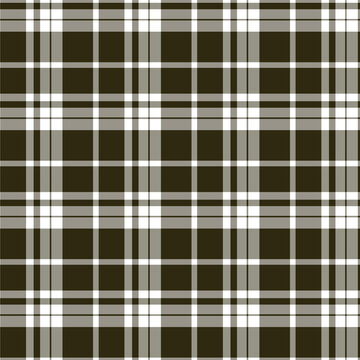 Black and white plaid seamless pattern background illustration