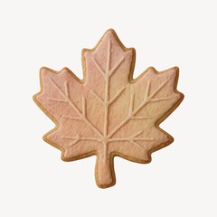Fototapeta premium Maple leaf cookie design