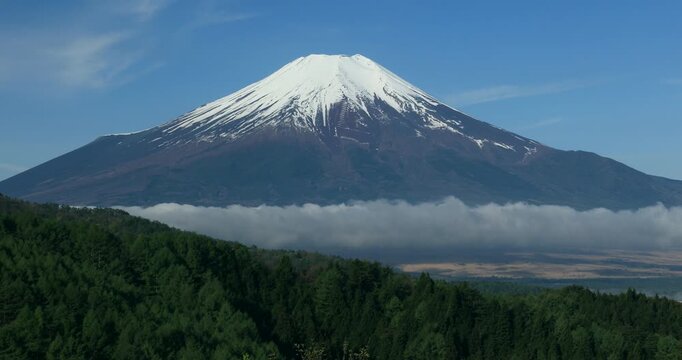 二十曲峠展望台から富士山