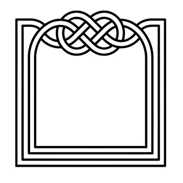 Celtic knot border design