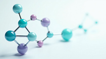 Obraz premium Pharmaceutical Molecule Visualization for Scientific Illustration