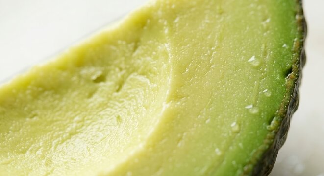 Macro Close-Up of Fresh Avocado Texture