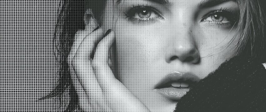 10 Halftone Texture Overlay Dry Transfer Effect