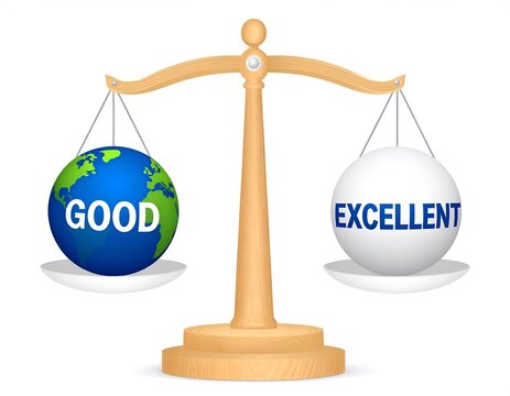 Earth globe scales weighing good and excellent spheres.
