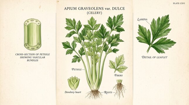 Celery botanical chart