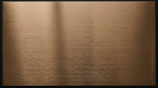 Brushed Bronze Metal Texture Background - Industrial Surface, Warm Metallic Shine