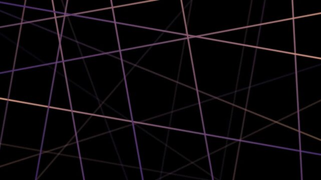 Abstract Glowing Crossing Lines Grid with Blinking Flashing Light Effect Motion Graphic Loop Background