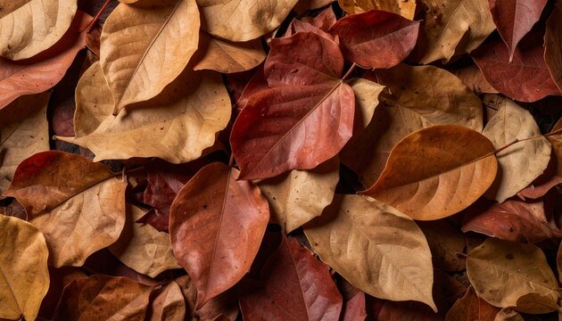 紅葉した楓の葉の絨毯テクスチャ