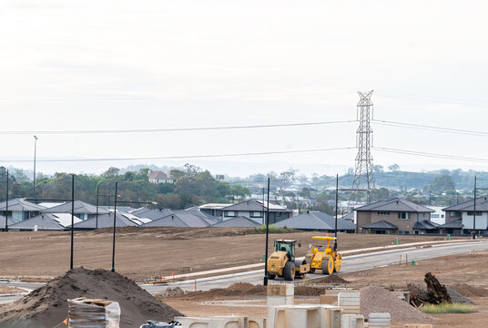 Road Construction Machinery in Australian Housing Development