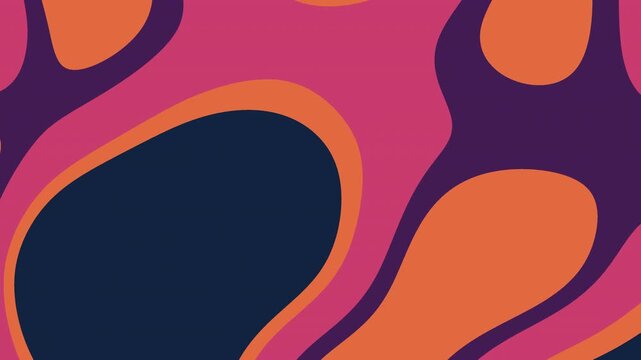 Abstract dark background with vibrant glowing hot pink fluid waves and warm coral orange gradient folds for modern UI web design and creative backdrop