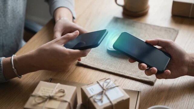 Peer to peer NFC transfer peer nfc transfer smartphone mobile pay clip