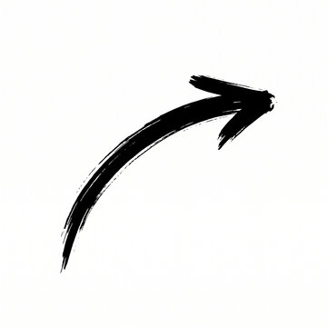 Black doodle arrow vector collection with hand drawn curved arrows, sketch direction signs, loop symbols and ink pointer elements for notes and highlights