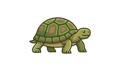 Obraz premium Cartoon reptile creature walking slow motion wildlife illustration