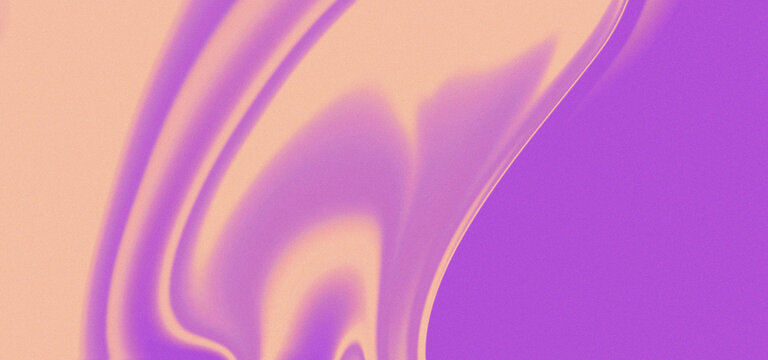 Abstract liquid swirl with gradient purple and peach tones, smooth flowing motion, digital art style, modern background 