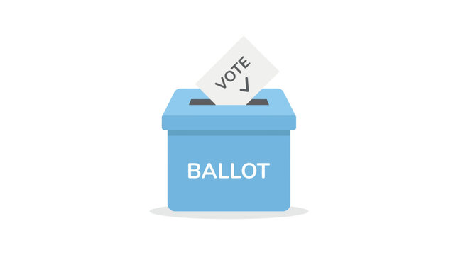 Upholding Democracy Constitution Day and Citizenship Day vector ballot box for voting