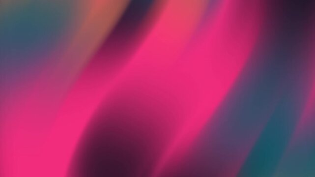 Abstract dark background with vibrant glowing hot pink fluid waves and dark teal gradient folds for modern UI web design and creative backdrop