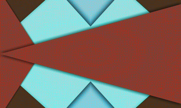 Geometric abstract design with red background