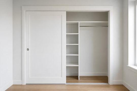 Empty built in closet