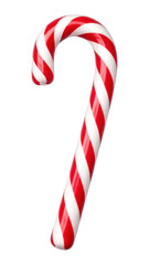 Naklejka premium PNG Classic red and white candy cane on white background.