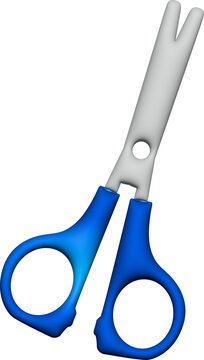 blue scissors art design
