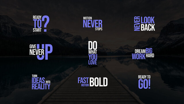 Dynamic Kinetic Typography Titles