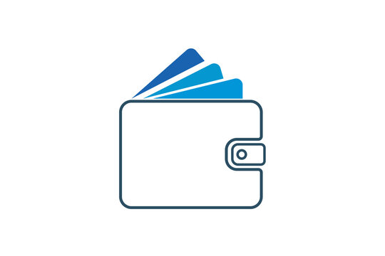 Digital Wallet Payment Gateway Fintech Logo Vector Template