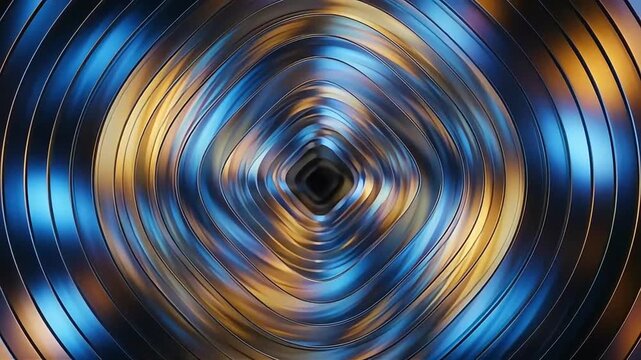 Abstract Metallic Rounded Square Ripple Effect Geometric Background Design
