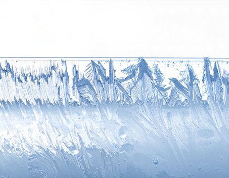 Frost texture on a cold glass surface, PNG files, transparent background