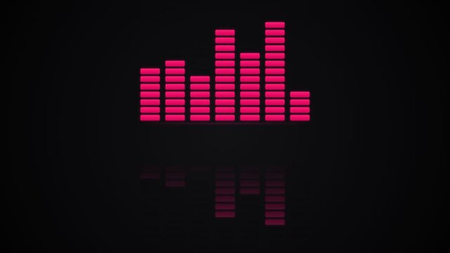 A vibrant equalizer displays rhythmic sound waves glowing brightly across the dark surface during an immersive performance featuring electronic beats and melodic tracks for concert production