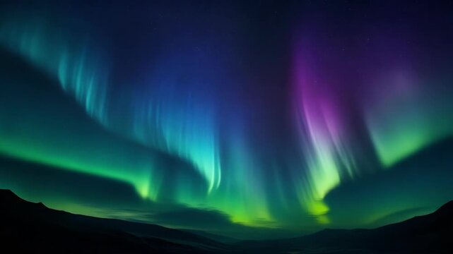Abstract colorful gradient with green, blue, and dark tones blending smoothly