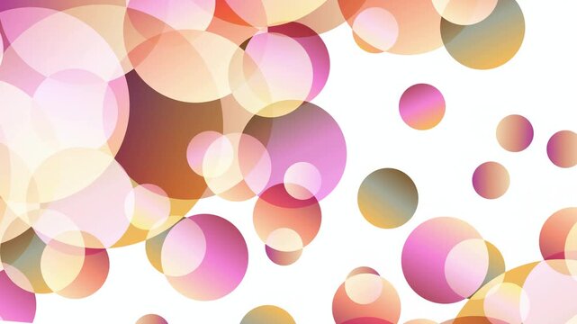 Abstract colorful gradient bubble pattern 4K