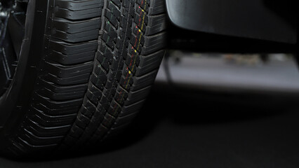 New car tires with a beautiful tread pattern © kamonwan